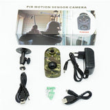 Hunting Camera Mini Portable HD 1080P Camcorder Infrared Night Vision Waterproof Camera for Outdoor Wildlife Game