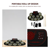 1Set Drum Drum Practice Tool Electronic Drum Electronic Hand-rolled Drum Kids Drum for Home Kids Gift