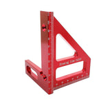Woodworking Square Protractor Aluminum Alloy Miter Triangle Ruler High Precision Layout Measuring Tool for Engineer Carpenter