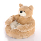 Super Soft Pet Bed Sofa Comfort Pet Supplies Winter Warm Cute Bear Hug Cat Sleeping Mat Plush Large Puppy Dogs Cushion