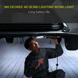 COB LED Work Lights USB Rechargeable Magnetic Outdoor Inspection Lamp Hand Torch Light for Camping Garage Workshop Hiking