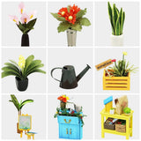 Robotime Miniature Dollhouse DIY Dollhouse with doll house furniture, Light Gift for Children Adults Kathy's Flower House