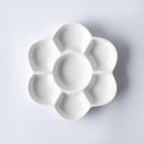 Round Flower Ceramic Palette For Watercolor Gouache Painting Plum Flower Palette Art Supplies