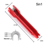 8 In 1 Multi Key Flume Magic Wrench Sink Plumbing Tools Magic Wrench 8 in 1 Multifunctional English Key Plumbing Wrench Tool