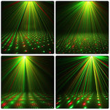 RGB Laser Projector Light  USB Voice Control Disco Party Light Stage Lighting Effect Lamp For Home Party Show KTV Atmosphere