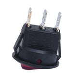 2Pcs Switch: 1Pcs Rocker Switch Bipolar On OFF 3 Pins 220V &amp; 1Pcs 600V 10A OFF Switch Emergency Stop Switch Push Button