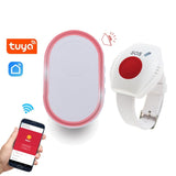 WIFI Panic Button for Elderly Alarm RF 433mhz SOS Bracelet Emergency Wireless Watch Call Old People Android IOS APP
