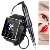 Professional Permanent Makeup Eyebrow Tattoo machine With Digital Control Panel Micropigmentation Device Eye Brow Lip Tattoo Gun
