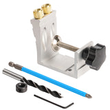 15 Degree Pocket Dowel Jig Drilling Kit Multi-function Oblique Hole Locator Drill Guide Puncher Carpentry Tool