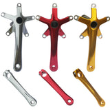 Bicycle Crankset Road Bike Crankset With BB Aluminum Alloy Left Right Folding Bike Crank Arms BCD 130MM 170MM Bicycle Parts