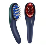 RF Laser Vibration Massage Comb Red Blue Light Anti Hair Loss LED Positive and Negative Ions Hair Growth Comb 14ml Rechargeable