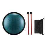 10 Inches Steel Tongue Drum 8 Notes Handpan Drum Travel Drum Percussion Instrument with Mallets Carry Bag for Meditation Yoga