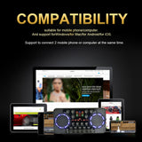 V300 Pro Live Streaming Sound Card 10 Sound Effects  4.0 Audio Interface Mixer for DJ Music Studio Recording Karaoke