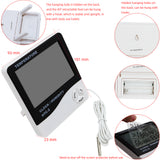 HTC-2 Indoor Outdoor hygrometer Digital Temperature Humidity Meter Thermometer Weather Station Clock Alarm Wall Sensor Probe