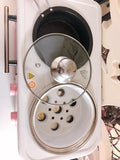 220V 3 In 1 Electric Breakfast Machine Household Bread Toaster Baking Oven FryIng Pan Hot Pot Boiler Food Steamer