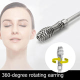 1/7pcs Ear Wax Pickers set Stainless Steel Earpick Wax Remover Curette Ear Pick Cleaner Ear Cleaner Spoon Care Ear Clean Tool