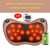 8/18 Heads Multifunctional Cervical Massage Pillow Smart Electric Neck Shoulder Body Massager Hot Compress Car Home Neck Massage