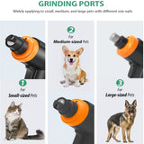 USB Electric Dog Nail Clippers for Dog Nail Grinders Rechargeable Charging Pet Quiet Cat Paws Nail Grooming Trimmer Tools