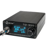 STM32V2.1s -OLED T12-955 1.3inch digital display Soldering Station V2.1S controller with 5pin P9 handle Soldering Iron Tips