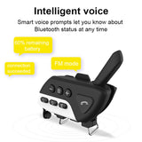 Motorcycle Smart Bluetooth Helmet Headset 800M 4 Rider Group Intercom Handsfree FM CVC Noise Reduction Interphone