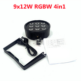 Wireless Remote Control LED dj light Led Flat Par 9x18W RGBWA UV 6IN1 DMX controlled Home Disco Lights