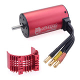 KK Waterproof Combo 3665 2900KV Brushless Motor + 80A ESC w/Heat Sink  +S0900M 9KG Servo for RC 1/10 Car