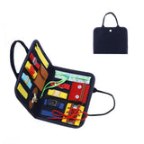 Montessori Baby Toy Busy Board Dressing Buckle Portable Felt Hands-on Learning Board Basic Life Skills Toys Kid Teaching Aids