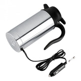 12V 750ml Vehicular Kettle Car Electric Pot Stainless Steel Coffee Mug With Cigarette Lighter Auto Accessories Coffee Kettle