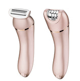 2in1 electric women epilator facial body rechargeable female shaver for women trimmer leg bikini hair removal wet dry painless