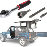 4X Hard Top And Door Removal Torx Set Tool &amp; 1Set Electronic Throttle Controller 9 MODE Pedal Accelerator Fuel-Efficient