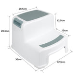 1-6Yrs Baby Chairs Kids Double Step Stool Plastic Children Anti-Slip Ladder Bathroom Toilet Step Stools Baby Toilet Training