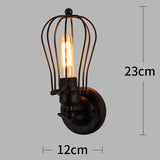 Led Wall Light Retro Loft Industrial Wall Lamp Black E27 Vintage Sconces Wall Lamp Industrial Lighting Fixture Indoor