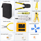 Handskit RJ45 RJ11 RJ12 CAT5 CAT5e Network Repair Plier Tool Kit With Utp Cable Tester Spring Crimping Tool Crimping Pliers
