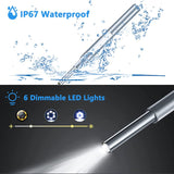 Otoscope With Light, 4.5Inch IPS Digital Video Otoscope, 3.9Mm Ear Camera With 6 Dimmable LED, Ear Wax Removal Camera