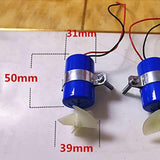 1Pair RC Jet Boat Underwater Motor Thruster 7.4V 16800RPM CW CCW 3-Blades Propeller for DIY Mini ROV Robot RC Bait
