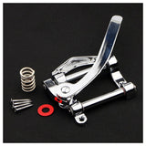 Guitar Vibrato Tailpiece Tremolo Flat Top Body Tremolo Unit Vibrato Bridge for Tele, SG, LP, ETC Electric Guitars(Silve