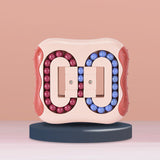 Relieve Stress Rotating Magic Bean Intelligence Cube Creative Decompression Children Educational Learning Mini Puzzle Brain Toy