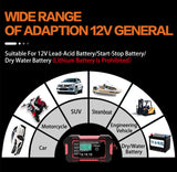 Car Battery Charger 12V 6A Intelligent Fast Charging Pulse Repair Type Full Auto-Stop Dual-Mode Lead Acid for Motorcycle