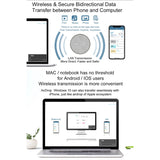 Wireless Fast Charger 15W Data Back Up Transfer Pad Station for Android/ iPhone, Two-Way Data Transmission