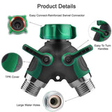 2 Way Y Shape Hose Connector Garden Splitter Comfortable Plastic Grip Faucet