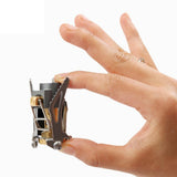 Desert Fox Ultralight Mini Camping Stove Backpacking Stove Foldable Outdoor Compact Titanium Cookware Tools for Picnic, Cookout