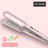 Hair Straightening Comb Anion Hair Straightener Corn beard perm grid splint tin foil perm pad hair fluffy artifact hair perm