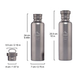 WIDESEA Full Titanium Camping Water Bottle Sport Bottle Camping Sports Water Bottle For Camping Cycling Outdoor Sports