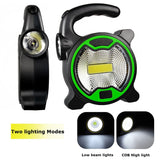 30W Portable Mini Flashlight COB Work Light Mini Handheld Lantern Outdoor Emergency Light (Excluding Battery)