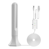 25dB Indoor HDTV Antenna Digital TV Aerial VHF UHF Antenna 150Miles Range with Signal Amplifier Booster F to IEC Connector