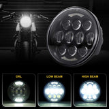 5.75 inch LED motorcycle Headlight Halo White DRL Angel eyes turn signal light For Harley Sporster Touring Super Glide Dyna