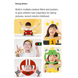 Kids Camera 32G New 4800W Pixel Touch Screen WIFI Dual Camera Cartoon Car Digital Video Photo Camera Toy Children Boy Xmas Gift
