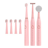 Sonic Toothbrush Electric Teeth Brush Face Cleansing Lifting 3 IN 1 Dental Cleaner for Teeth Whitening Oral Care Professional