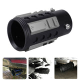 Universal Tail Throat Aluminum Rear Exhaust Tip Refit Tailpipe Industrial Style Suitable for 38mm-63mm Pipes Car Modification