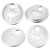 4 Pieces Gapper Gauge Spark Plug Space Tools Wire Plug Space Measuring Tools Silver Scale From .020Inch To .100Inch